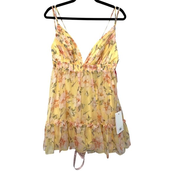 Mac Duggal Open Back Floral Mini Dress Size 6 NWT 17,33 - Picture 4 of 8